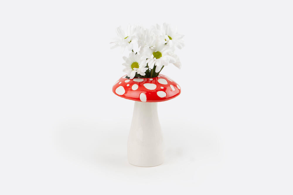 Amanita vase, rød - H19 cm.